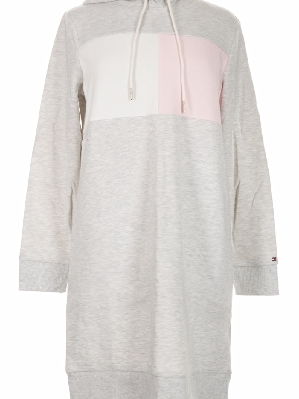 Tommy Hilfiger Heather Gray Sweatshirt Dress with Signature Flag